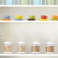thumbnail image 6 of Push-Button Sealing Glass Storage Jars | High Borosilicate Glass | Airtight Food Containers for Cereal, Coffee, Candy | 500Ml, 900Ml, 1200Ml, 1700Ml, 6 of 9