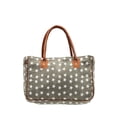 thumbnail image 1 of Perfect Stars Upcycled Canvas and Genuine Leather Trim Handbag, 1 of 5