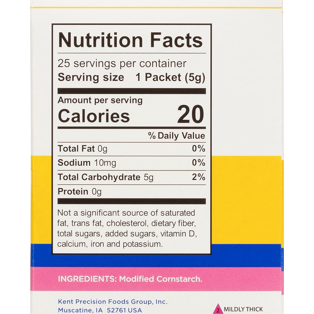 Thick-It Original Food & Beverage Mildly Thick Single-serve Packets for Dysphagia, Iddsi Nectar Consistency, Easy Mix, 25 Pack