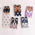thumbnail image 4 of SMihono Chaussettes de Compression pour Femmes Chaussettes pour Femmes à Imprimé d'Animaux Mignons 5 Paires de Chaussettes Décontractées pour Chat et Chien, 4 of 7