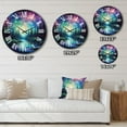 thumbnail image 4 of Designart "Dancing Lights of the Aurora Borealis IX" Aurora Borealis Oversized Wall Clock, 4 of 5