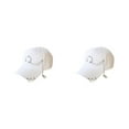 thumbnail image 2 of Transemion Classic Baseball Cap With Ring Decoration For Elegant Touch Ring Baseball Cotton Hat Match Style Quick-drying Beach Ring White 2Set, 2 of 6