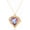 Gold Wing, variant on Love Heart Necklace Elegant Colorful Gold Silver Black Rhinestone Crystal Angle Wing Heart Lucky Infinity Love Pendant Necklace Anniversary Valentines Day Jewelry Gifts for Women[s0566]