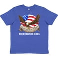 thumbnail image 3 of Inktastic Memorial Day Never Forget Our Heroes Bald Eagle Youth T-Shirt, 3 of 5