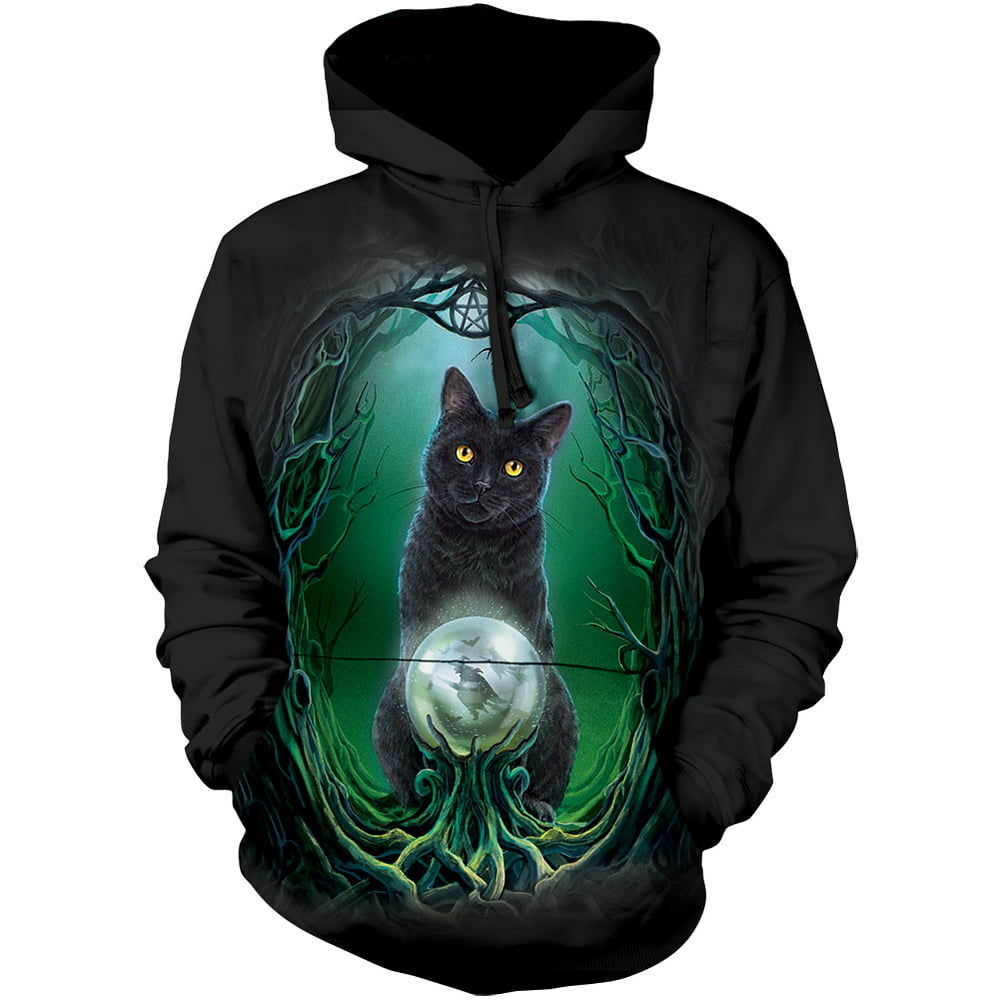 The Mountain - Rise Of The Witches Cat Oversized Drawstring Hooded ...