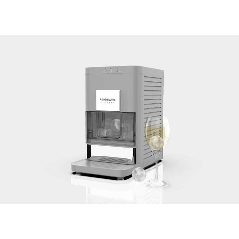 FRIGIDAIRE Gallery Machine à glaçons croustillantes à mâcher en pépites de comptoir, 20 kg par jour, autonettoyante, 2.0 génération - 37,1 cm de profondeur x 25,4 cm de large x 41,9 cm de haut (crème
