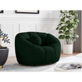 thumbnail image 2 of Maklaine Contemporary Soft Rich Green Boucle Tufted Fabric Chair, 2 of 2