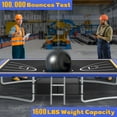 thumbnail image 6 of Large Rectangle Trampoline for Kids and Adults, 1600LBS Weight Capacity 8 ×12ft Recreational Trampoline with Enclosure Net&Basketball Hoop, Segmart Galvanized Heavy Duty Outdoor Trampolines for Patio, 6 of 11