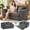 Grey, variant on 3-in-1 Convertible Sofa Bed: 54 inch Boneless Loveseat Sleeper with 4 Pillows  for Bedroom, No Assembly, Black