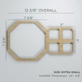 thumbnail image 3 of Ekena Millwork 12 3/8"W x 7 3/8"H x 1/4"T Extra Small Johnston Decorative Fretwork Wood Wall Panels, Hickory, 3 of 18