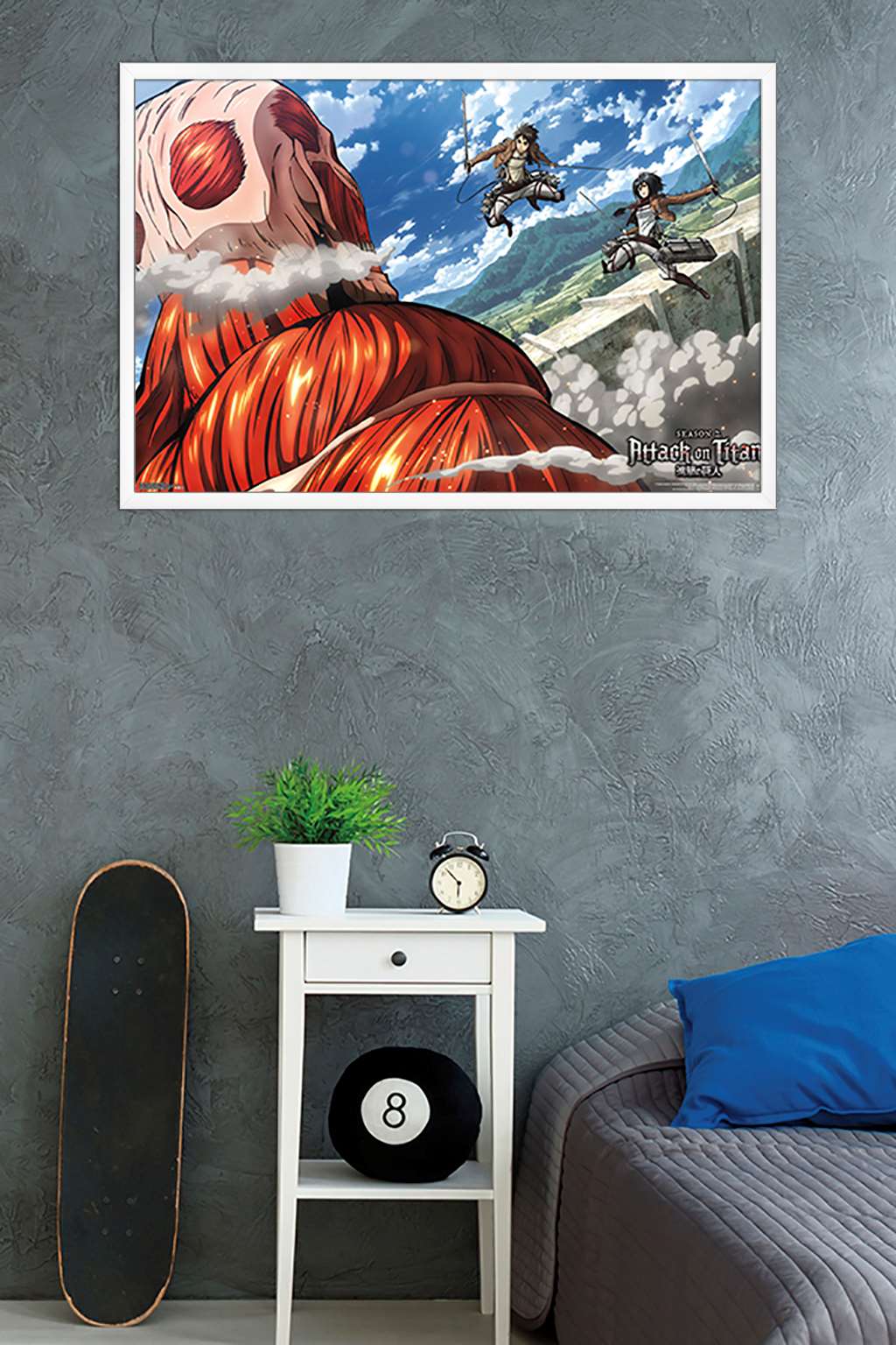 Attack on Titan - Double Team Wall Poster, 22.375" x 34", Framed