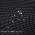 thumbnail image 5 of 72"*72" Polyester Waffle Weave Plaid Bathroom Shower Curtain Waterproof Wrinkle Resistant Privacy Protection Decorative Home Hotel Bath Curtain Black 72"*72", 5 of 7