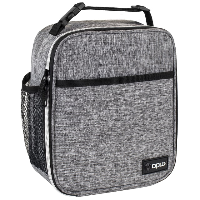 Lonchera Premium Aislada opux para Niños y Adultos Gris Claro