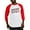 Red/White, variant on CafePress - Go Nerf Or Go Home Baseball Jersey - Cotton Baseball Jersey, 3/4 Raglan Sleeve Shirt