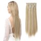 thumbnail image 2 of Nvzi Extensiones de cabello largo de 55 cm/22 pulgadas, rubio dorado/rubio playa - 1 pieza. Extensiones de cabello de fibra mate resistentes al calor, perfectas para realzar el peinado femenino., 2 of 5
