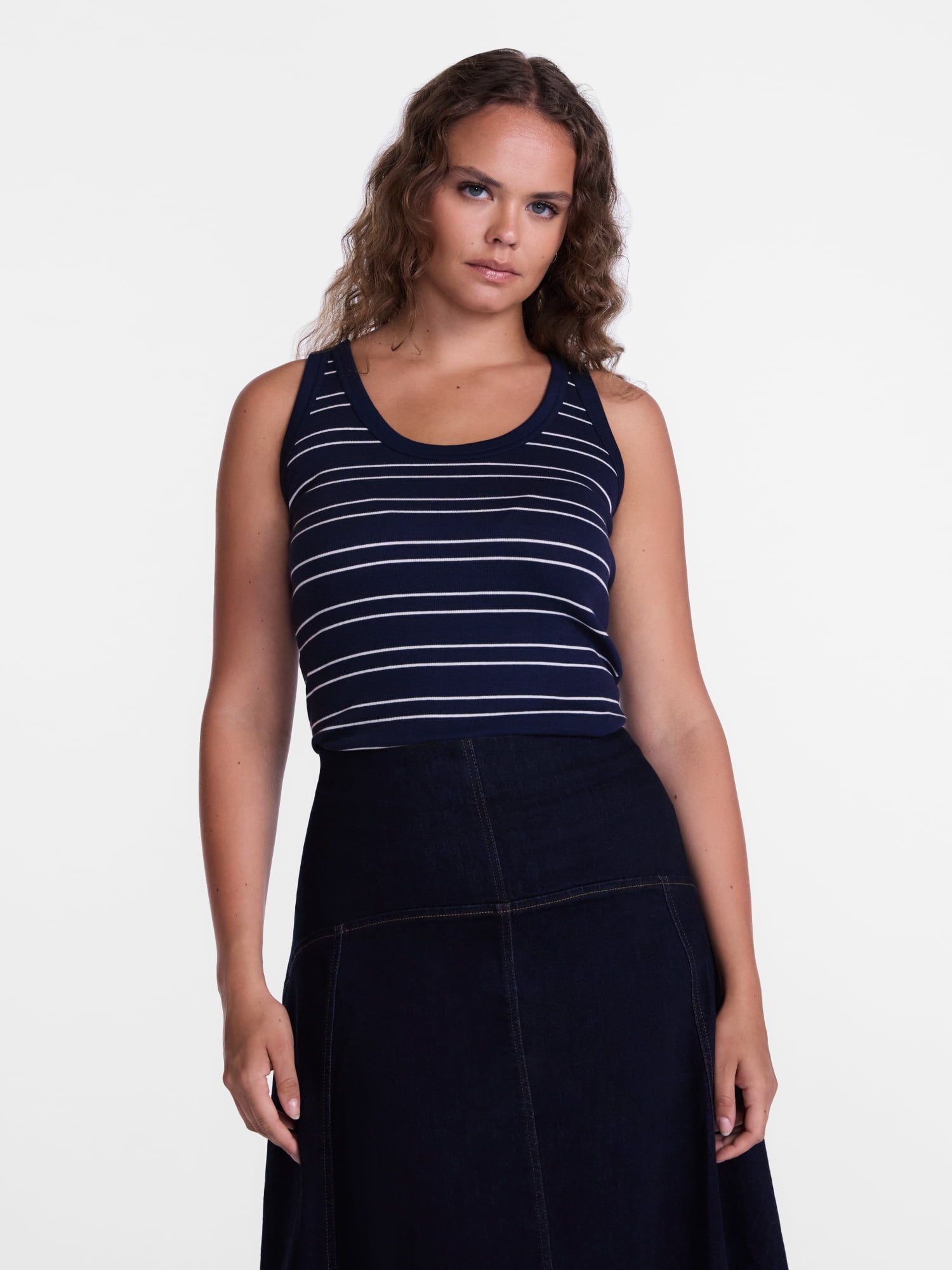 Scenario Women's Rib Tank Top, Sizes XS-XXXL
