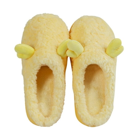 

Aayomet Slippers For Men Indoor And Outdoor Slippers Fuzzy Plush Lined House Shoes Faux Fur Lined Fluffy Cozy Fuzzy House Shoes Warm Winter Slip On Indoor Outdoor Slippers Yellow 6