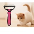 thumbnail image 5 of Pet Grooming Tool 2 Sided Undercoat Rake for Dogs & Cats Safe and Effective Dematting Comb for Mats&Tangles Removing No More Nasty Shedding or Flying Hair, 5 of 5