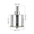 thumbnail image 2 of Uxcell 45mm Glass Hole Saw Diamond Core Drill Bit with Center Bit, 2 of 6