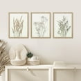 thumbnail image 3 of PixonSign Framed Canvas Print Wall Art Set - Forest Flower Plant Collage Posters - Set of 3 Watercolor Nature Wilderness Floral Prints Country Botanical Wall Décor for Living Room - 11"x14" Natural, 3 of 5