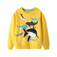thumbnail image 5 of ATAIKU 2-7Y Kids Baby Boys Glow in the Dark Tops French Terry Sweatshirts Cotton Long Sleeve Crewneck Tops for Toddler Boy - Shark, 5 of 9
