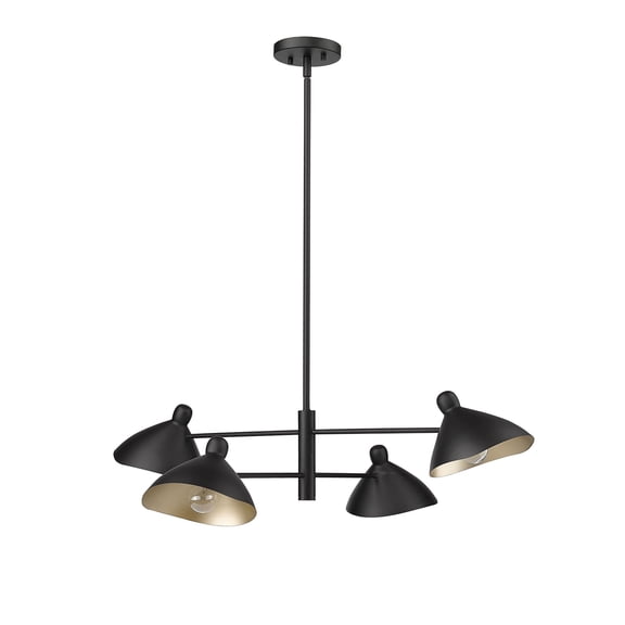 12804-MB Millennium Lighting Warhol - 4 Light Chandelier-9 Inch Tall and 34.5 Inch Wide