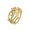 Gold, variant on Fashion Simple Gold Jesus Crown Thorns Olive Branch Titanium Steel Ring