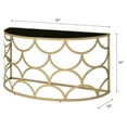 thumbnail image 4 of ACME Altus Console Table in Gold and Black, 4 of 4