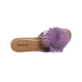 thumbnail image 2 of Womens Bebe Katerina Pom Pom  Block Heel Thong Sandals, Light Purple, 2 of 5