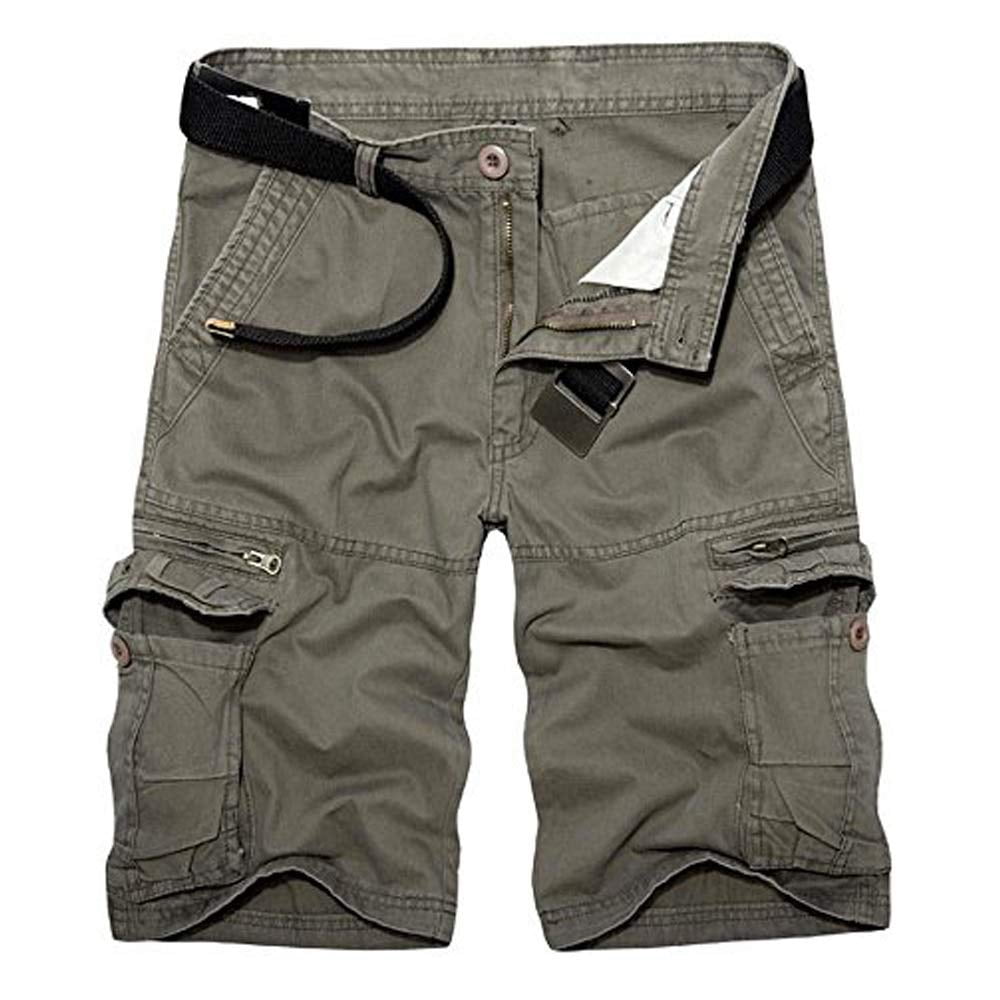 Mens Casual Cargo Shorts with Side Pockets