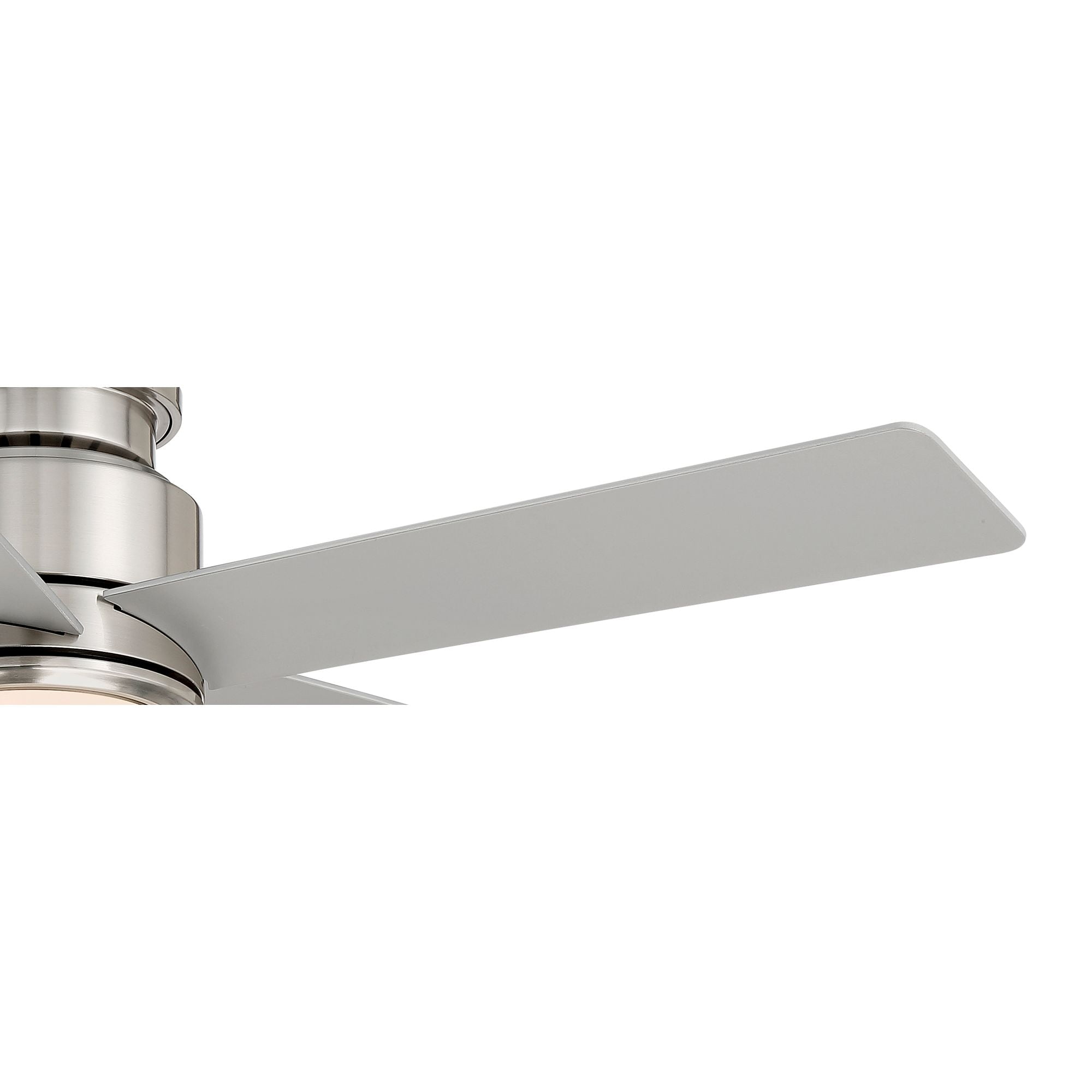 52" Casa Vieja Grand Palm Modern Indoor Outdoor Hugger Ceiling Fan with Dimmable LED Light Remote Control Brushed Nickel Damp Rated for Patio Exterior