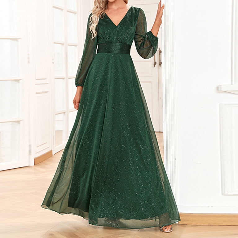 elegant evening dresses with sleeves LaDivine CD0192 Long Sleeve Evening Formal Dress
