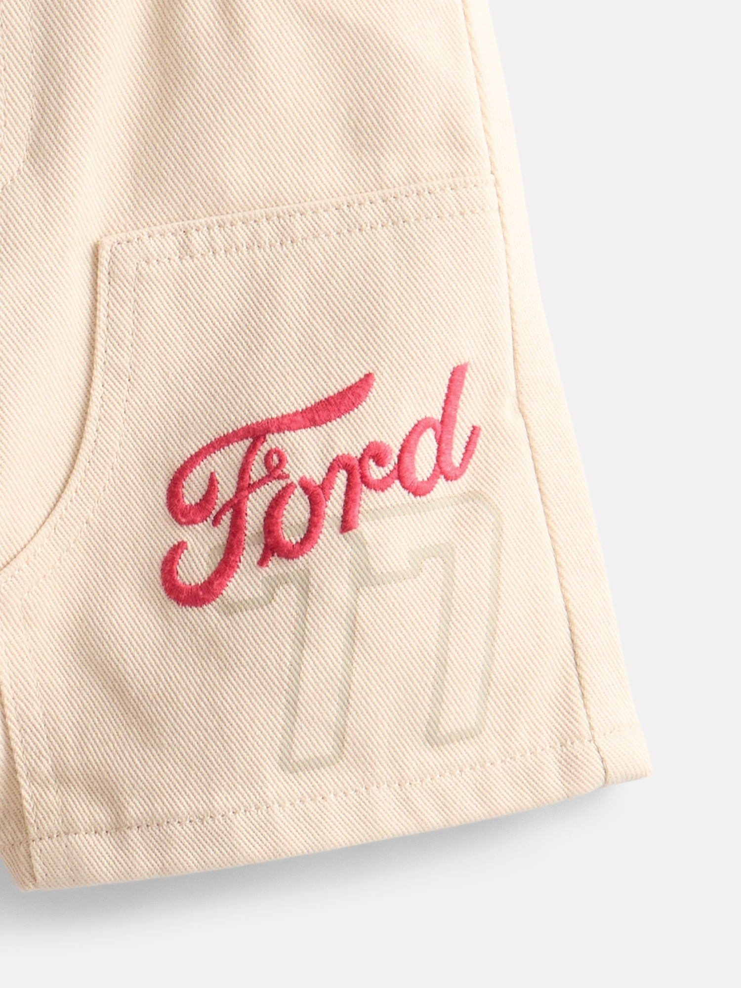 Ford Mustang Toddler Boys Graphic Twill Cotton Shorts, Sizes 12M-5T