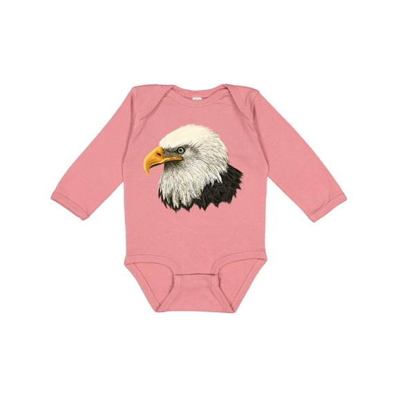 Inktastic Bald Eagle Boys or Girls Long Sleeve Baby Bodysuit