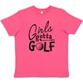 thumbnail image 3 of Inktastic Girls Gotta Golf Youth T-Shirt, 3 of 5