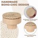 thumbnail image 2 of 12 Pack Bohemian Style Round Rattan Dresser Knobs Handcrafted Knobs with Screws Wooden Furniture Knobs for Dresser Drawers Cabinet LO-Ron, 2 of 5
