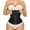 Black, variant on Waist Trainer for Women Latex Underbust Tummy Control Waist Cincher Corset Hourglass Body Shaper Zipper and Hooks,YA2231-Black-S