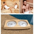 thumbnail image 3 of Pine Wood Thermometer Hygrometer for Sauna Background Spa Sauna Accessory, 3 of 5