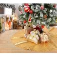 thumbnail image 2 of Christmas Tree Skirt 36 Inches Gold Tree Skirt Sequin Xmas Tree New Year Holiday Party Decorations, 2 of 6