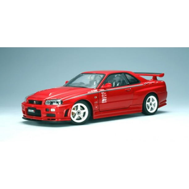 Nissan Skyline Gt R R34 Nismo R Tune Version R34 Red 1 18 Diecast Model Car By Autoart Walmart Com