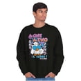 thumbnail image 5 of Tootsie Mr Owl Kanji One Two Three Sweatshirt for Men or Women Brisco Brands S, 5 of 6