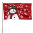thumbnail image 1 of Banner AVOIN colorlife Let It Snow 91x152 cm doble faz, 1 of 7