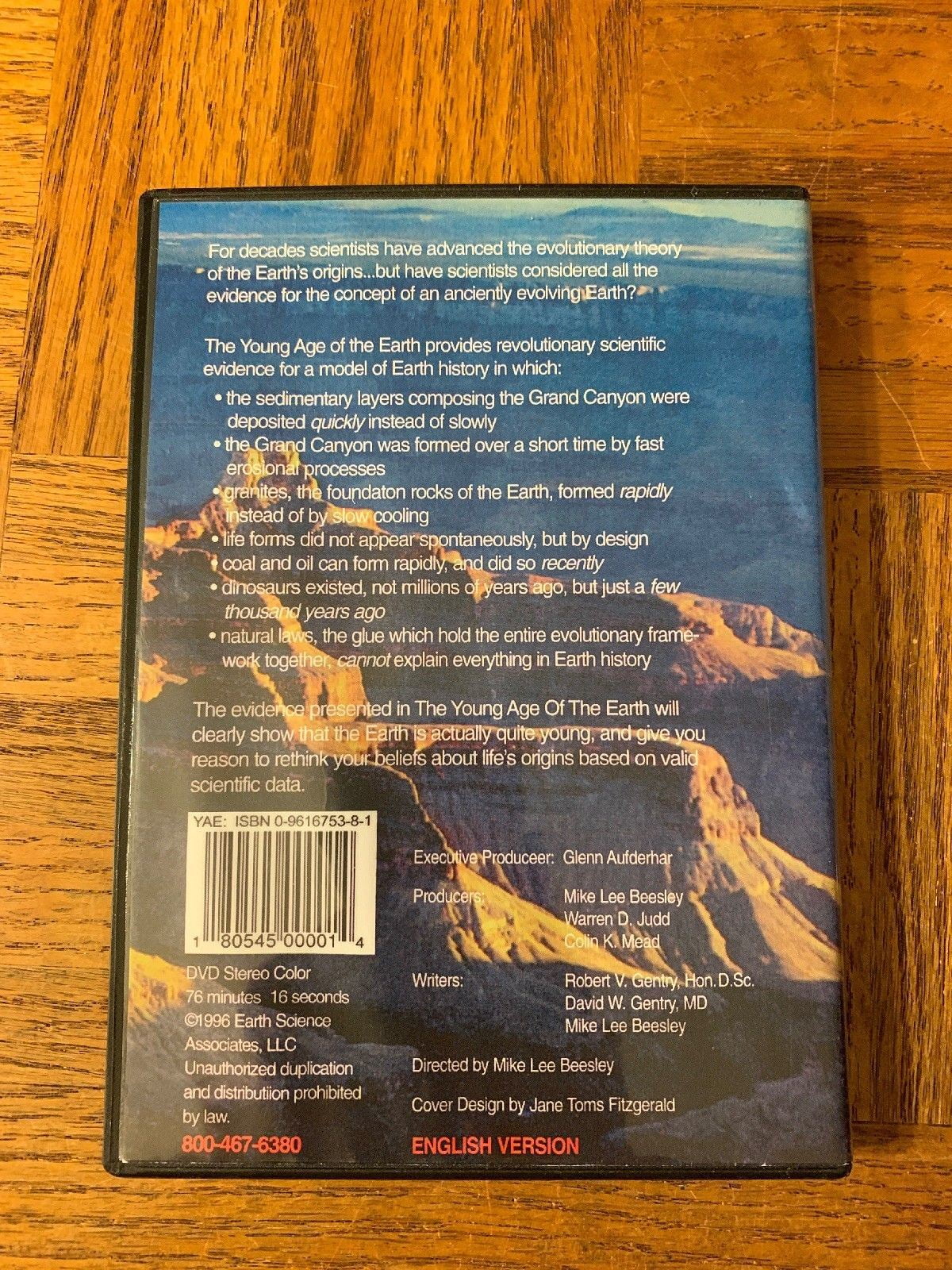The Young Age Of The Earth Dvd - 
