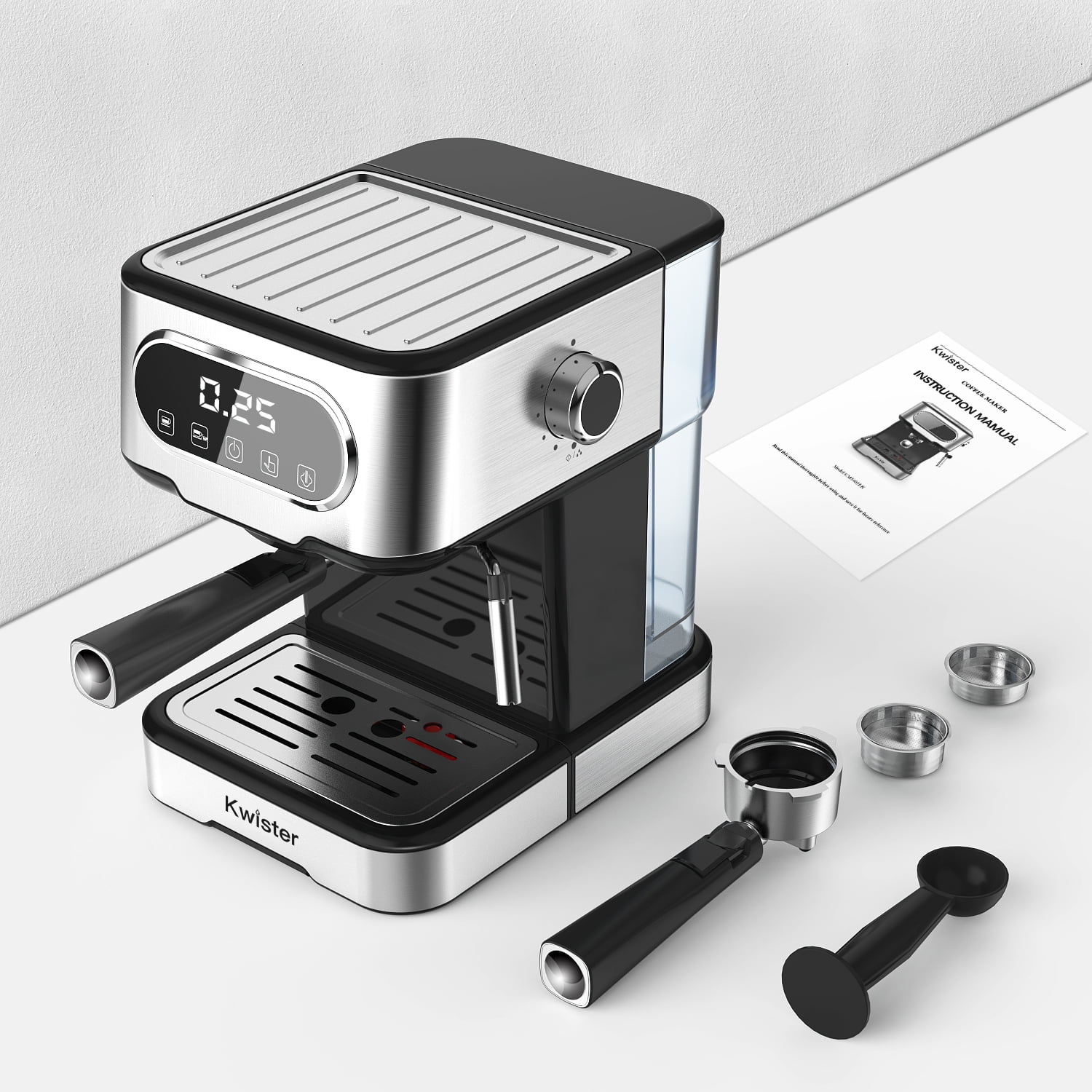 がございま Kwister Espresso Machine 15 Bar， Espresso and Cappuccino Machine