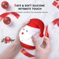 thumbnail image 4 of Luz Nocturna de Papá Noel para Niños Linda Lámpara Navideña para Guardería Regalo Kawaii Protección para los Ojos de Silicona Lámpara de Noche portátil para Dormitorio, Blanco Rojo Verde RV011031-01486SDJ, 4 of 5