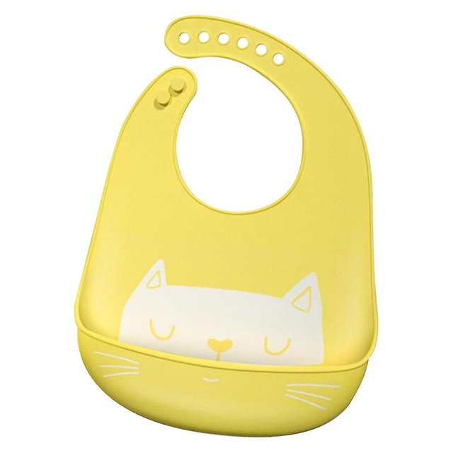 Bebé comiendo babero de silicona bolsa de arroz súper suave impermeable tridimensional