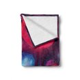 thumbnail image 2 of Mushroom Soft Flannel Fleece Blanket, Magic Mushrooms with Vibrant Neon Design Graphic Image Enchanted Forest Theme Print, Cozy Plush for Indoor and Outdoor Use, 50" x 60", Blue Red, by Ambesonne, 2 of 6