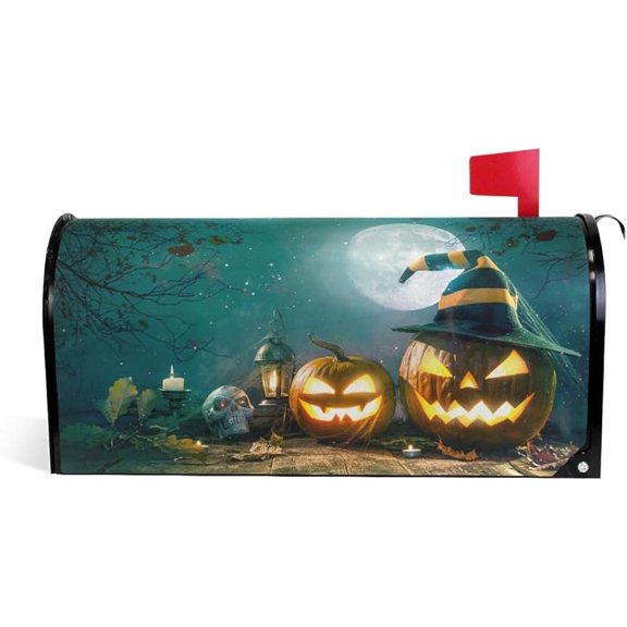 Funda magnética para buzón con diseño de renos de Navidad y feliz año nuevo, de gran tamaño, para decoración de jardín y exterior, 20,8 x 25,5 pulgadas