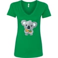 thumbnail image 3 of Inktastic Cute Koala Bear Women's V-Neck T-Shirt, 3 of 5