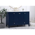 thumbnail image 2 of 48 inch Single Bathroom Vanity in Blue with Backsplash, 2 of 8